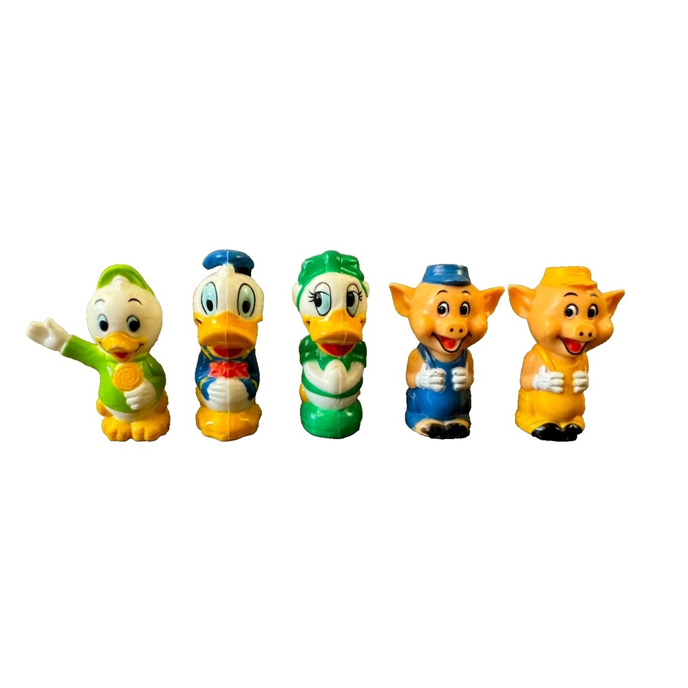 Vintage Disneyland Playmates Train 1986 Replacement Figures‎ Pigs Donald Daisy